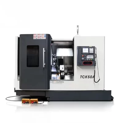 Função de perfuração de fresagem automática tck50y resistente gsk torno cnc centro de giro de cama inclinada ferramenta ao vivo torno cnc de energia