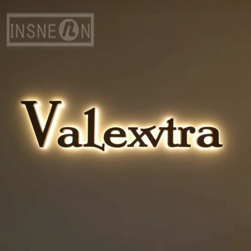 Letras de metal iluminadas por LED 3D personalizadas personalizadas para vitrine de negócios, sinalização à prova d'água ao ar livre - Image 2