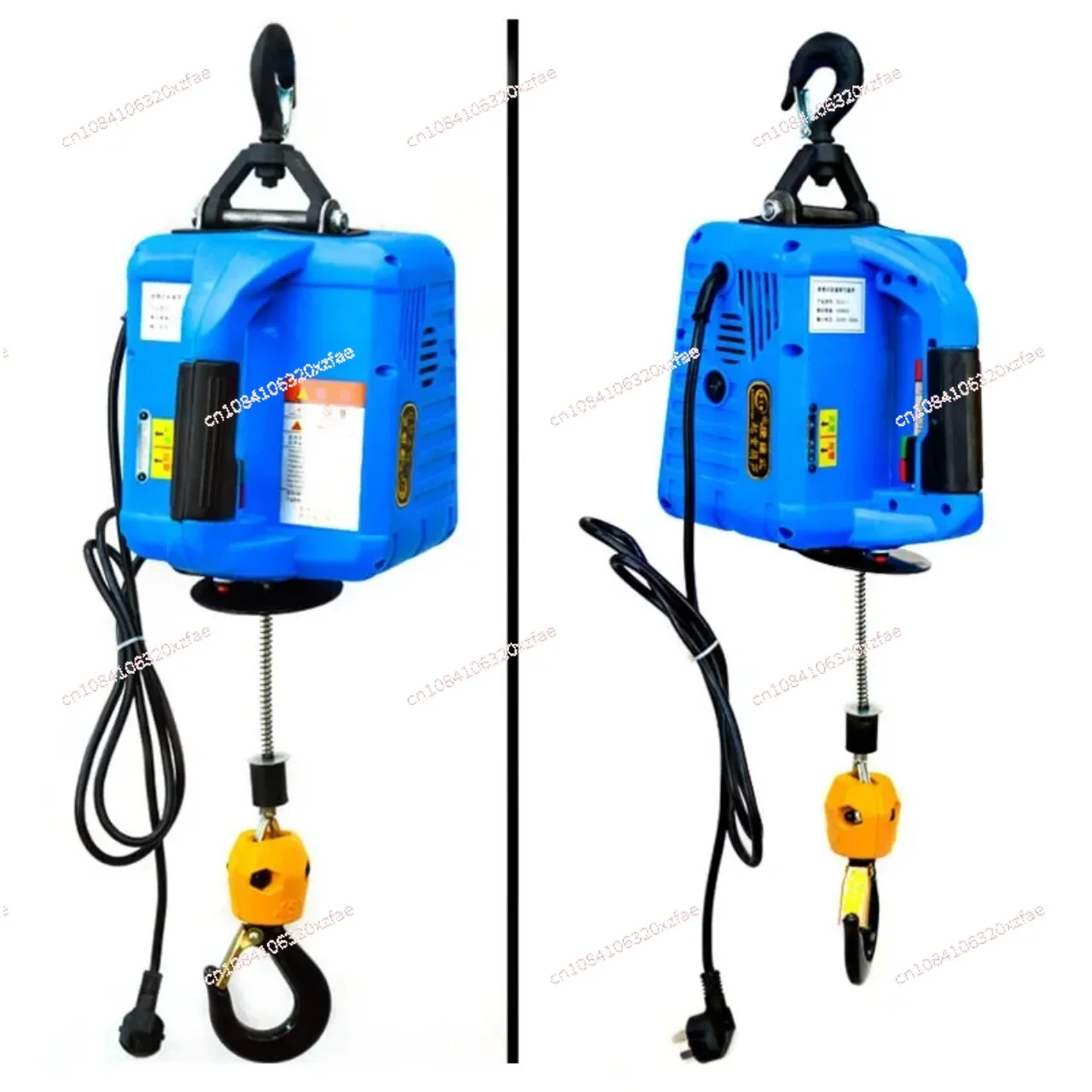 Grua de elevação da corda do fio do aço elétrico, guincho portátil, 220V, 500kg - Image 4