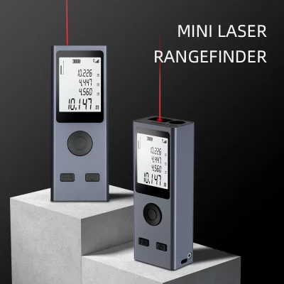 NOHAWK-USB Recarregável Mini Medidor De Distância A Laser, Fita Medida Portátil Laser Digital Handheld, Ferramenta De Teste Range Finder