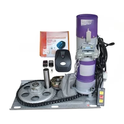 Modern automatic shutter motors for rolling and sliding door openers in garage villas and hotels
