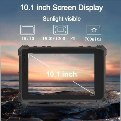 10-inch Windows 11 Industrial Rugged Tablet, 8GB + 128GB ROM, Integrated Barcode Scanner Terminal, IP68 Waterproof