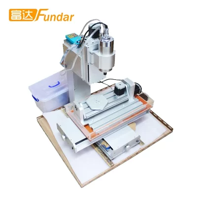 Good Quality 5 Axis HY 3040 Mini Wood Stone Carving CNC Router Milling Machine