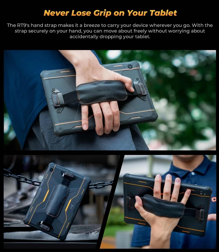 OUKITEL RT9 4G Rugged Tablet PC, CPU T606 120Hz 10.1-inch ,Tough Enough for Extreme Conditions, 6GB+256GB 11000mAh Android 14.0 - Image 6