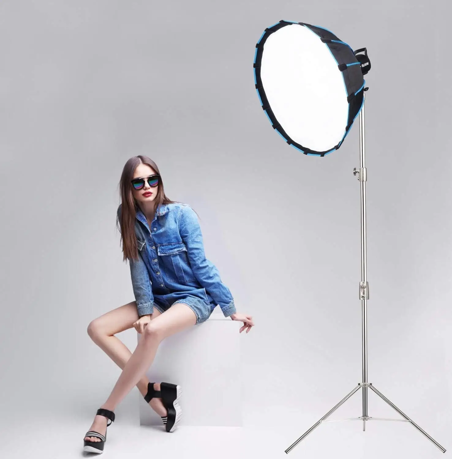 【DO BRASIL】 Suporte de luz Kurani 2.8M com bolsa Adaptador universal resistente de aço inoxidável para Sokani X100 Aputure amaran 300c Godox - Image 6