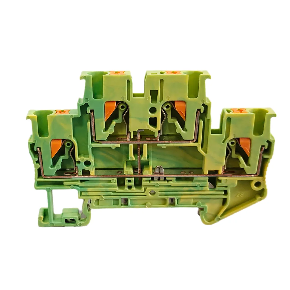 10Pcs PTTB2.5 PTTB-2.5 Push-in Double Level Din Rail Terminal Block 2 Layer 2.5mm² Plug Electrical Wire Connector - Image 4