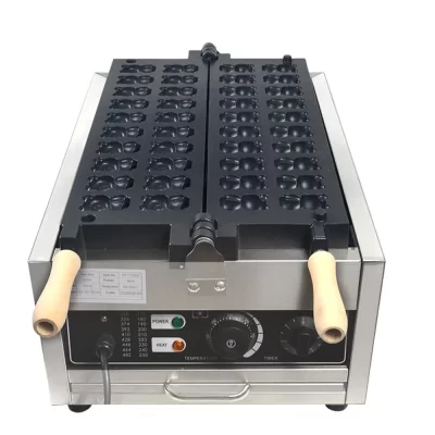 Xeoleo comercial 20 peças máquina de waffle de urso potência ajustável personalizada antiaderente mini máquina de waffle em forma de urso
