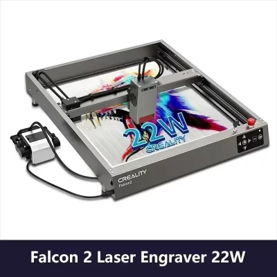 Creality Falcon 2 Máquina de gravação a laser 22W 25000mm/min Velocidade integrada Cortador a laser de assistência de ar