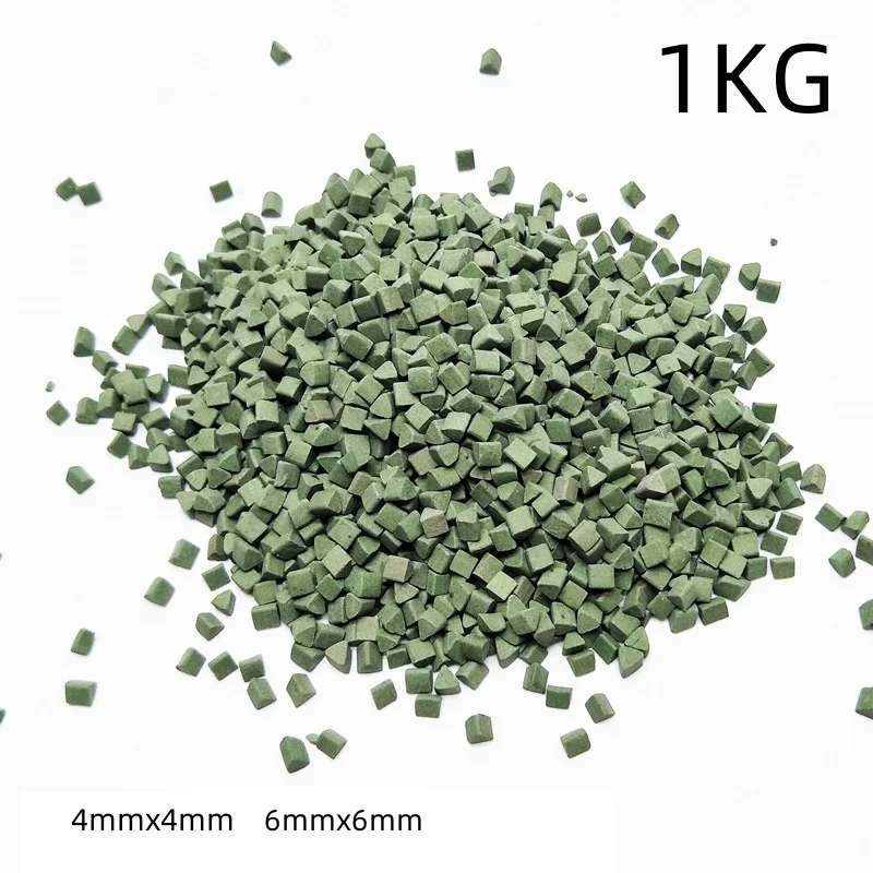1000g jóias polimento cerâmica abrasivo pedra polimento caindo mídia vibração tumbler máquina uso corindo triângulo abrasivo