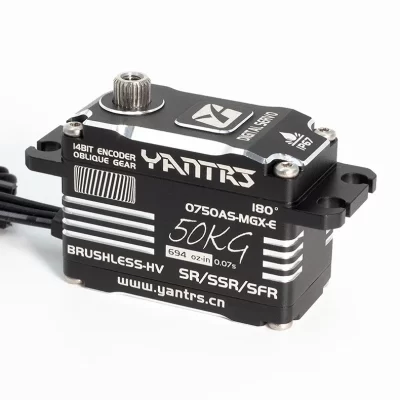 Caixa de dissipador de calor servo guincho inteligente programável YANTRS - à prova d'água de alto torque 50KG 0,07 segundos de resposta para carros e barcos RC