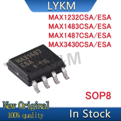 MAX1232ESA original, MAX1232, MAX1483ESA, MAX1483, MAX1487ESA SOP8, no estoque, novo, original, no estoque, MAX3430, MAX3430, MAX3430, MAX3430, 10 PCes
