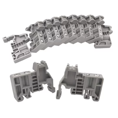 Y31A E/Uk Din Rail Terminal Blocks End Stopper Bracket Grey,Terminal Block Connector(Pack Of 100)