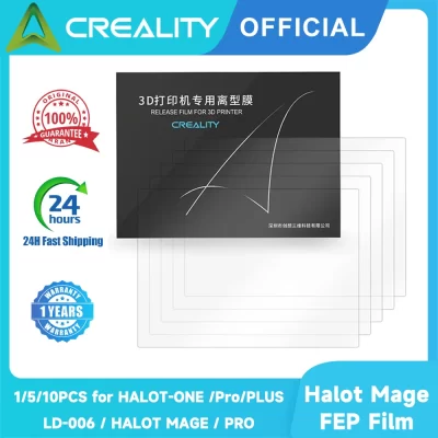 Filme FEP oficial Creality 1/5/10PCS para HALOT-ONE /Pro (CL70)/PLUS (CL79)/LD-006 / HALOT MAGE PRO Resina Filmes de liberação de impressora 3D