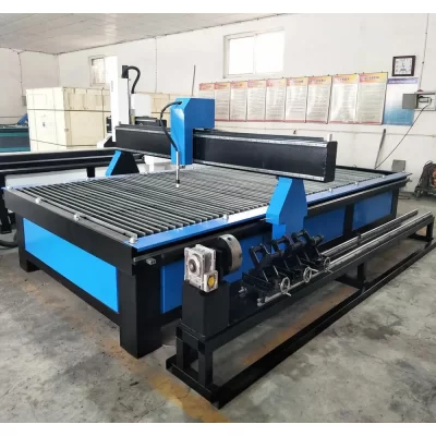 Máquina de corte de plasma CNC 1500 * 3000mm Fonte de alimentação de plasma Huayuan 35mm Máquina cortadora de chama de corte de aço