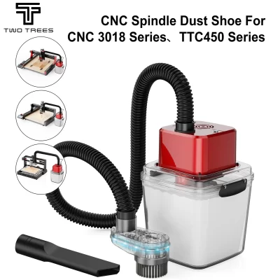 Twotrees 775 sapata de poeira do eixo para cnc 3018 pro ttc450 cnc roteador ar mais limpo chip coletor poeira máquina gravura cnc