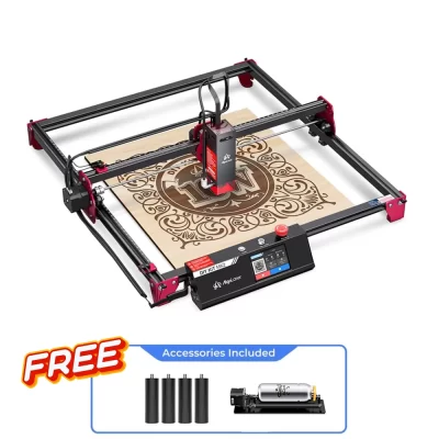 Algolaser 40*43cm cnc roteador cortador a laser gravador 3.5 "tela de toque mesa laser corte máquina gravura ferramentas diy para metal madeira