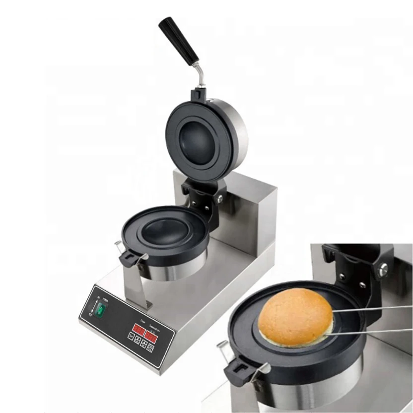 Ufo hambúrguer waffle makers torta imprensa brioche hambúrguer comercial digital 110v 220v máquina de sorvete gelato panini imprensa máquina