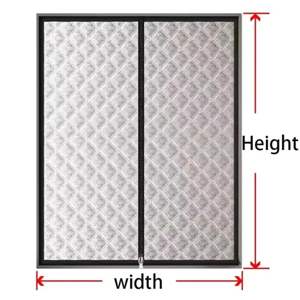 Zipper, Cold Resistant and Heat-insulating Sealed Windows, Warm Winter Curtains, Windproof, Screen Windows, Sun Shading - Image 3
