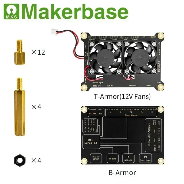 Grbl 32 bits esp32 controlador mks dlc32 max placa de expansão 4 eixos cnc escudo placa de fuga máquina gravura peças atualização - Image 6