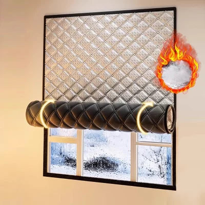 Windproof and warm curtains, winter windproof, bedroom, insulation film, cold proof, fully sealed screen windows, door curtains