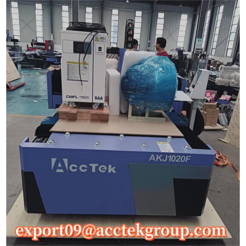 Melhor preço Máquina de corte a laser de fibra acctek 3015 1020 cnc cw lazer cortador de aço inoxidável 3mm 5mm 10mm máquina de corte 4000w - Image 5