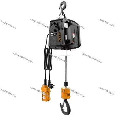 Mini grua elétrica 220v, guindaste pequeno portátil com controle remoto, guindaste de ar condicionado doméstico, guindaste de elevação pequeno