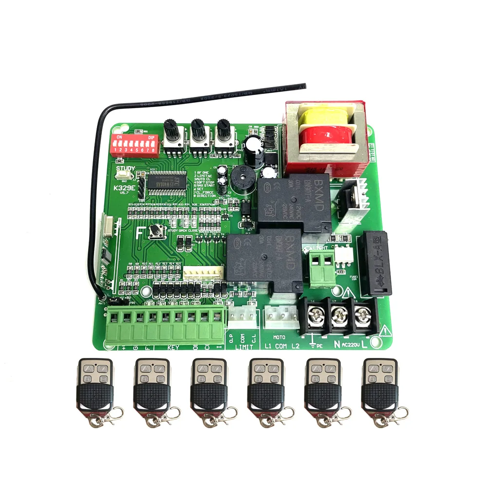 K329e partida suave apenas interruptor de limite magnético sem abridor de portão deslizante placa de controle do motor controlador de cartão eletrônico pcb - Image 5