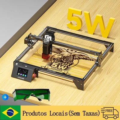 RAY5 5W Laser Engraver Engraving Machine Touch Screen 10000 mm/min Lazer Lasser Cutting Maquina 400*400mm + Protective Goggles