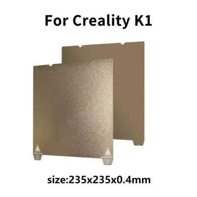 Folha pei para creality k1/k1 max ender 3 s1 pro ender3 s1/5 s1 textura de placa de aço pei mola chapa de aço placa buid suave el