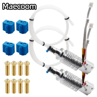 Impressora 3d hotend para anycubic vyper 24v aquecedor com capa de silicone hotend dissipador de calor peças de impressão 3d cabeça j de longa distância