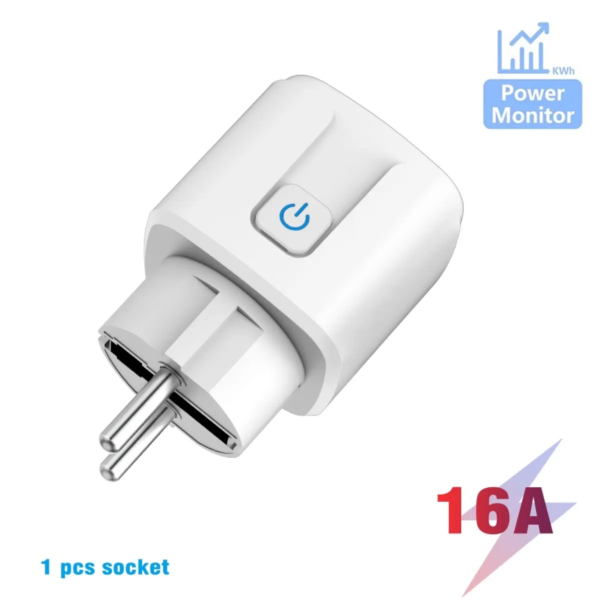 TASMOTA-WiFi Plug, Home Assistant, Monitoramento do Consumo Elétrico, Funciona com Matéria, 16A - Image 5