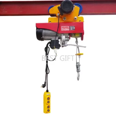 Talha elétrica em miniatura doméstica para cima, para baixo, esquerda e direita 220v guindaste pequeno 1t polia de elevação de uma peça carro esportivo