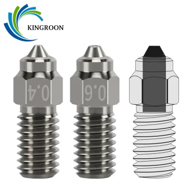 Novidade bico para elegoo netuno 4 pro corpo bimetálico cromo zircônio cobre + bicos de inserção de aço endurecido para netuno4