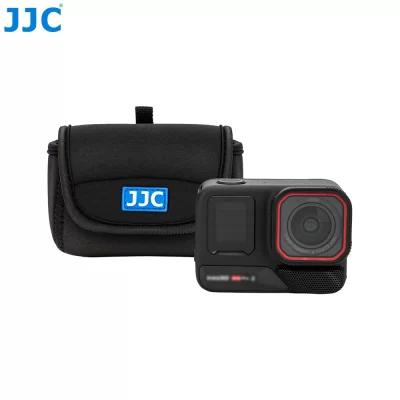 JJC Bolsa de transporte de neoprene ultraleve para DJI Osmo Action 5 Pro 4 3 Insta360 Go Ultra Ace Pro Grop 13 12 11 10 9 8 Estojo de viagem