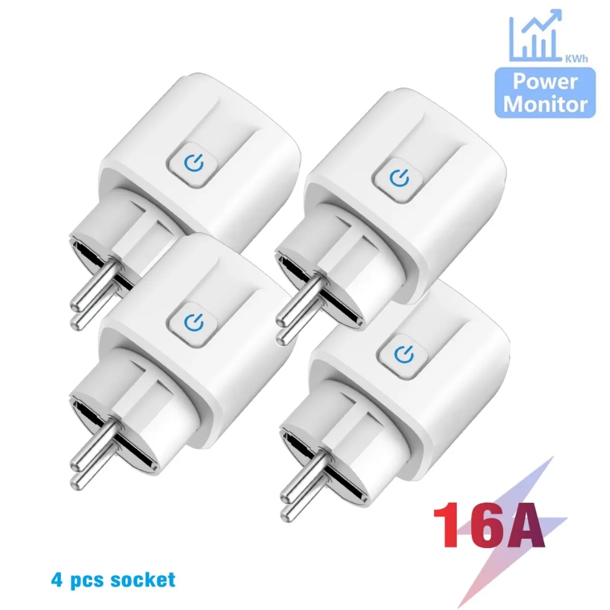TASMOTA-WiFi Plug, Home Assistant, Monitoramento do Consumo Elétrico, Funciona com Matéria, 16A - Image 2