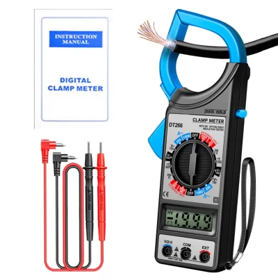Amp braçadeira multímetro testador de tensão display lcd detector com mandíbula design eletricista ferramentas para tensão corrente ac dc