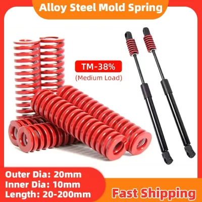 2 pçs vermelho morrer primavera espiral carimbo molde de compressão primavera para tronco traseiro bagageira suporte suporte barra elevador ferramentas para carro
