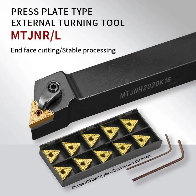 Mtjnr/l mtjnr1616 mtjnr2020 mtjnr2525 mtjnr3232 suporte de ferramenta de torneamento externo tnmg16 inserções de carboneto conjunto de ferramentas de corte de torno
