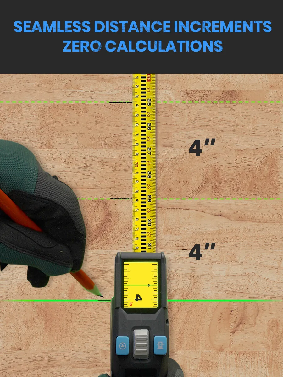 ACEGM-Measuring Equipment.2.0 "IPS Display, Laser Posição Mark, 100 M Distância Medidor, Fita de aço, Deco, DTX10, Ferramentas para Deco - Image 4