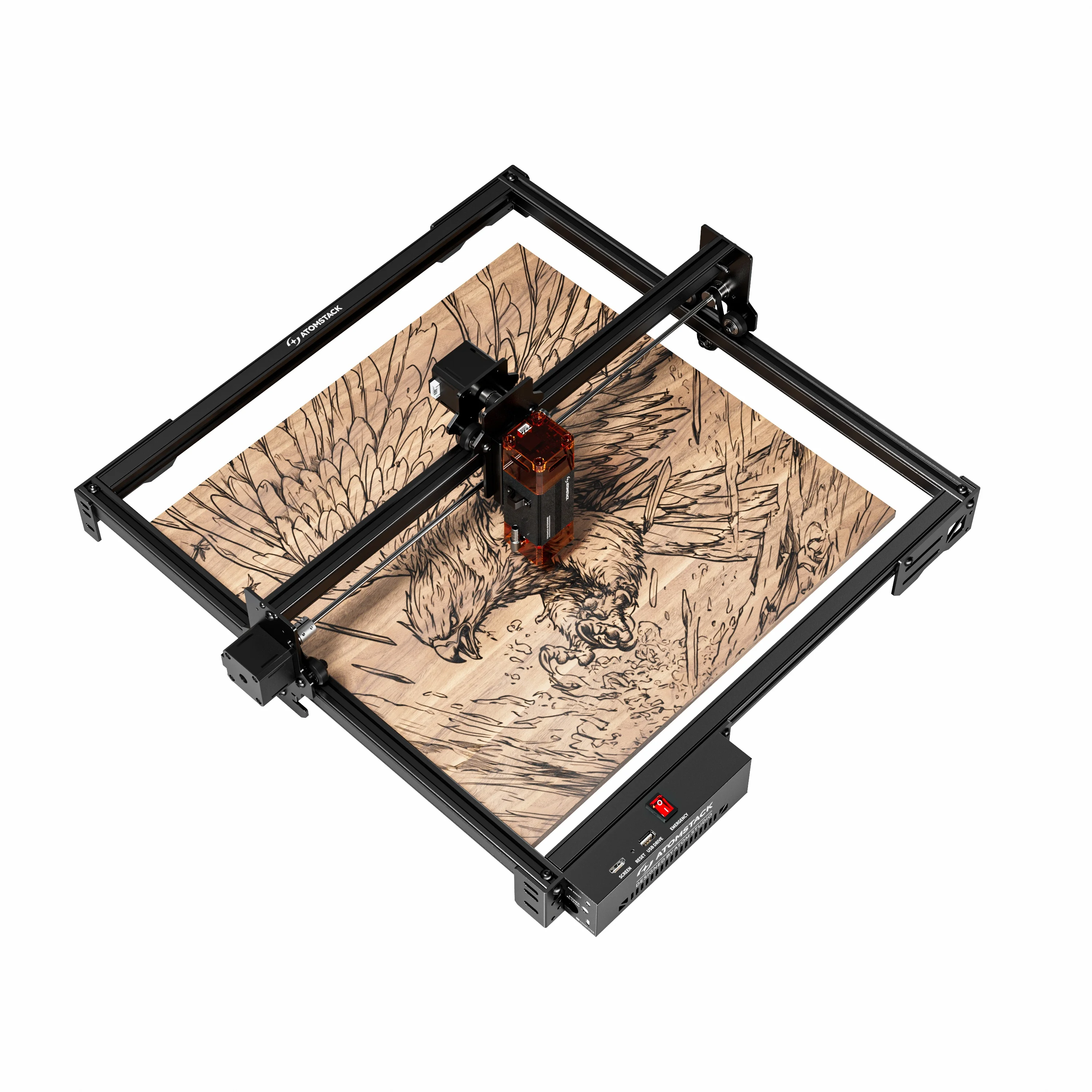 Atomstack A5 pro V2 5W La-ser Engraver Desktop High Precision Wood Logo Cutter DIY Engraving Machine for Personalized Gifts