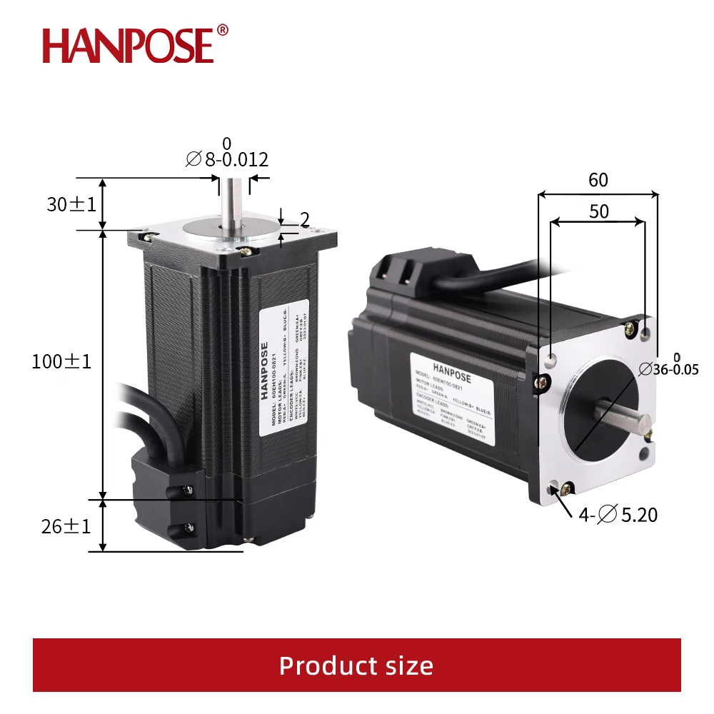 Servo motor de passo nema24 60eh100 + CL57-BK cncstepper driver 4.0a 2.8n.m kit controlador de motor híbrido motor de passo de circuito fechado - Image 3