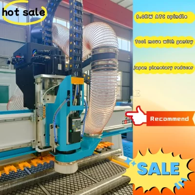 Carpintaria 3 eixos 5 eixos linear cnc gravura automática trocador de ferramentas móveis fazendo atc madeira cnc roteador máquina corte