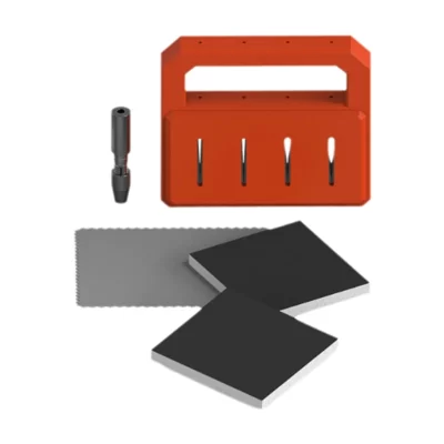 Kit de ferramentas para reparo e afiação de agulhas de aerógrafo - Acessórios de manutenção e polimento para agulhas de 0,2 mm, 0,3 mm, 0,5 mm