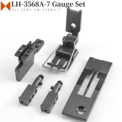Gauge Set For JUKI LH-3568A-7 Industrial Double Needle Sewing Machine Under Trimmer Type 1/8'' 3/16'' 1/4''