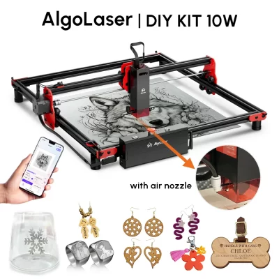 AlgoLaser-DIY Tabela Laser Gravador e Cortador, Máquina De Gravura De Madeira, Limit Switches, Carpinteiros Máquina De Corte, 40x40cm