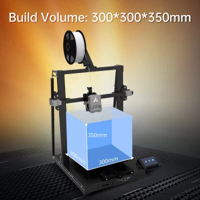 JG MAKER Impressora 3D R2 Velocidade Rápida 250 mm/s Nivelamento Automático Tamanho de Impressão Grande 300x300x350mm Suporta ABS PLA TPU 1.75mm