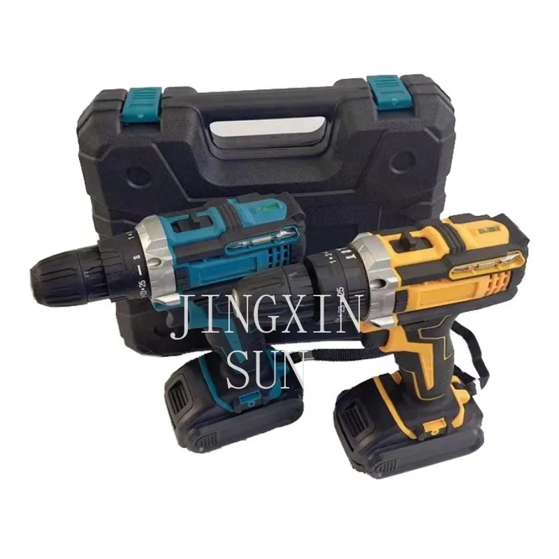 21v bateria de lítio recarregável broca de impacto de 3 funções nova ferramenta elétrica conjunto de broca de mão conjunto de chave de fenda de lítio - Image 6