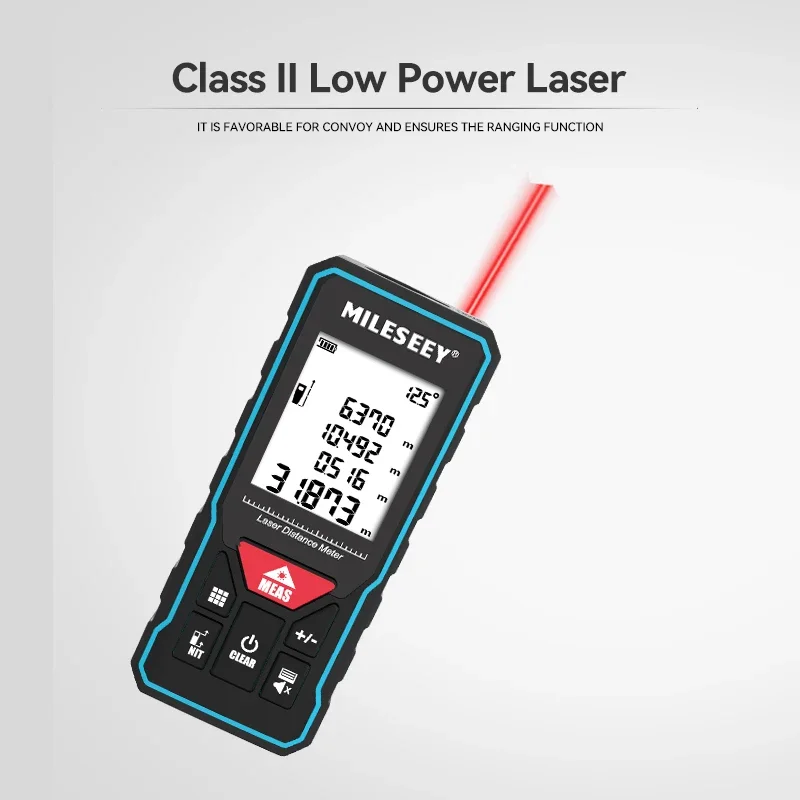 MILESEEY X6 Fita métrica laser 40M 60M 80M 100M, telêmetro profissional com display de ângulo para DIY, decoração, construção - Image 3