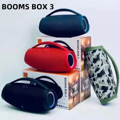 20w de alta potência boombox 3 sem fio bluetooth alto-falante portátil ao ar livre subwoofer rgb estéreo tws alto-falante doméstico suporta tf/aux/usb
