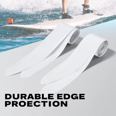 Uma par de fita protetora de trilho de prancha de remo, fita protetora de trilho de surf sup, pvc transparente, acessórios de proteção de trilho de prancha de surf